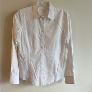 Brooks Brothers Ivory Button-Up Blouse